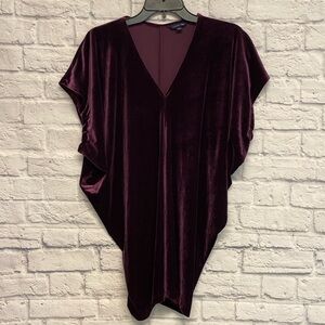 Lands End Velvet Dolman Sleeve Top Size XL/18